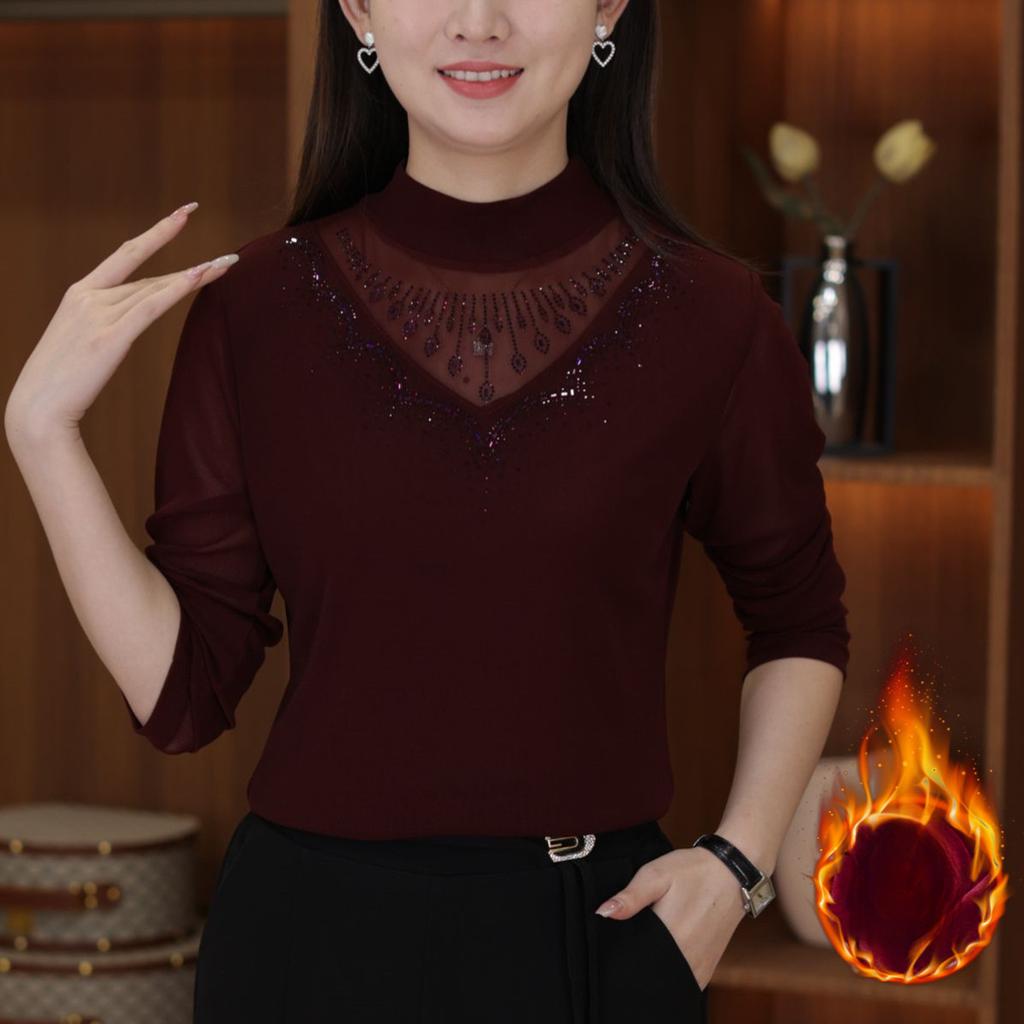 Half Turtleneck Base Shirt for Spring New Style Slim Fit Heavy Industry Ironing Long Sleeve T-shirt Fashionable and Versatile Top