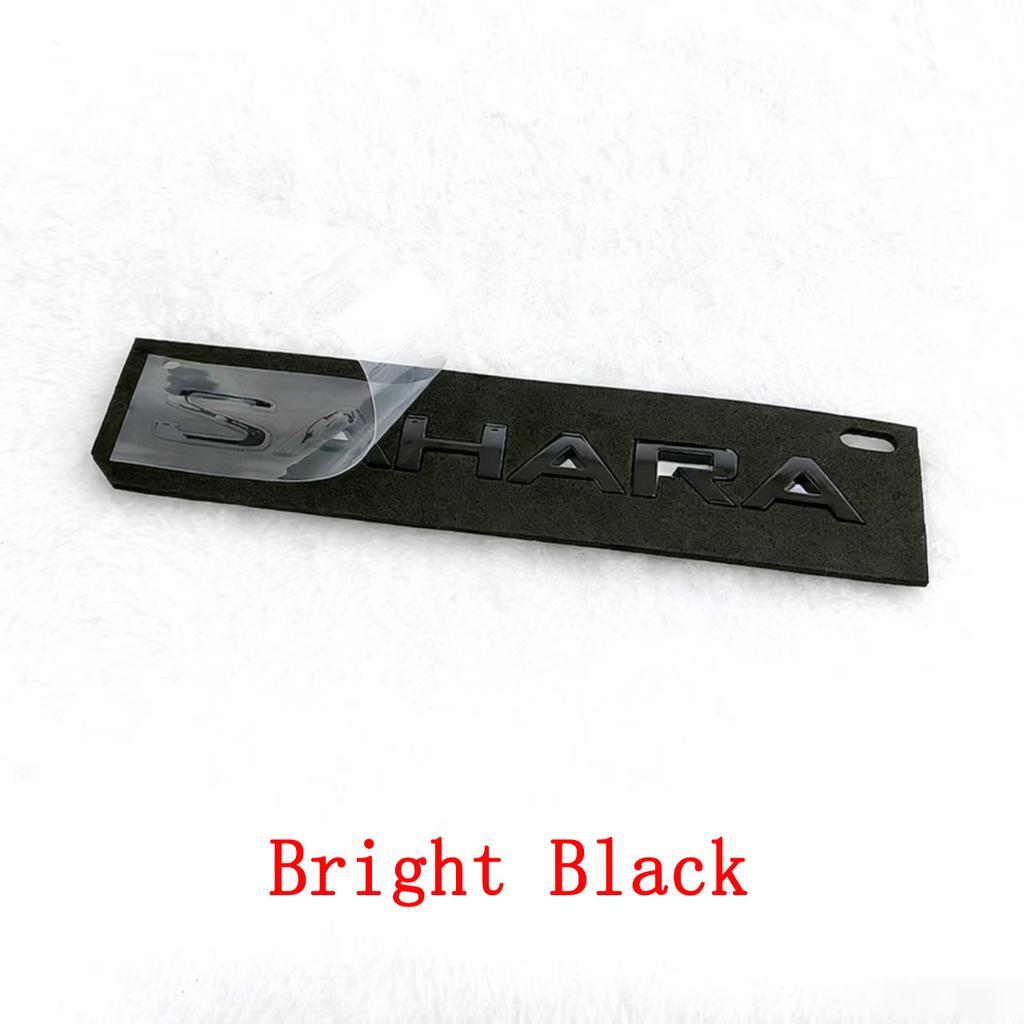 Car Trunk Rear Sticker ABS SAHARA Side Wing Emblem Decoration Decals Accessories For Jeep Wrangler Sahara Modification JP JL