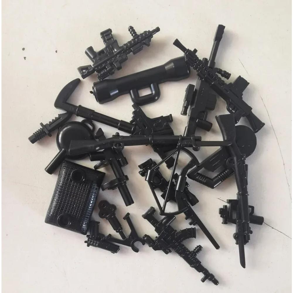 

MOC Вооружение Винтовка Пистолет Набор Снаряжения Оружие Военное Оружие Совместимые Фигурки Строительный Блок Кирпичик Мини Детские Игрушки Хобби