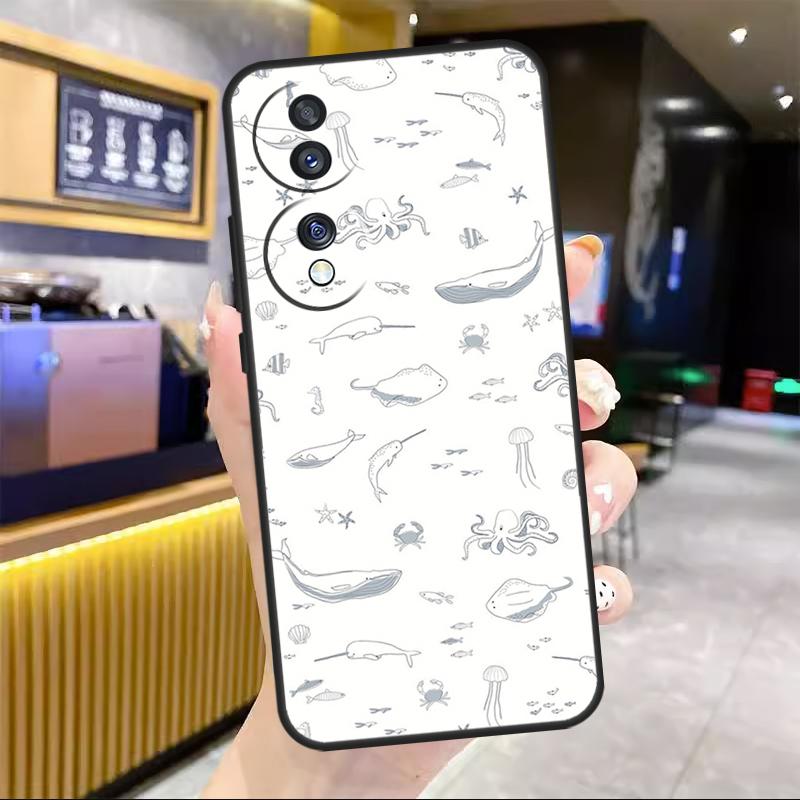 

Baby Whale For Honor Magic 7 Lite 5 6 8 Pro Case For Honor Win RT X9c X9a X9b X8b X8c 200 400 50 70 90 Honor 400