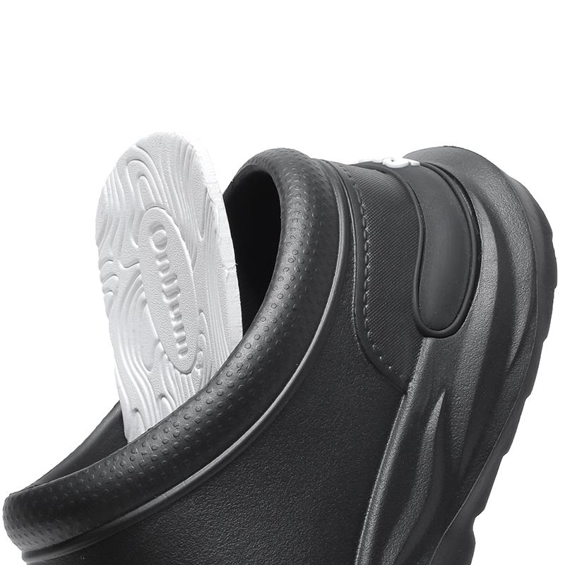 New Men Slippers Garden Men's Non-slip Waterproof Chef Shoes Beach Sandal Slippers For Workers Outdoor Fishing Shoes Rain Boots