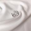New Fashion Personality Geometric 925 Sterling Silver Not Allergic Popular Round Circle Women Opening Rings R259