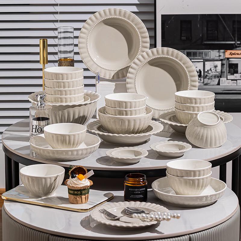 Ru Han European Style Underglaze Bone China Deep Plate Set