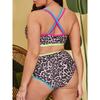 2025 Large Plus Size Bikinis High Waist Swimsuit Women Sexy Swimwear Female Bathers Bathing Swimming Swim Suit Summer Beachwear