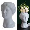 Hlava Hrnec er Váza na květiny Socha Figurky Držák na make-up Organizér Domácí Socha Ozdoba