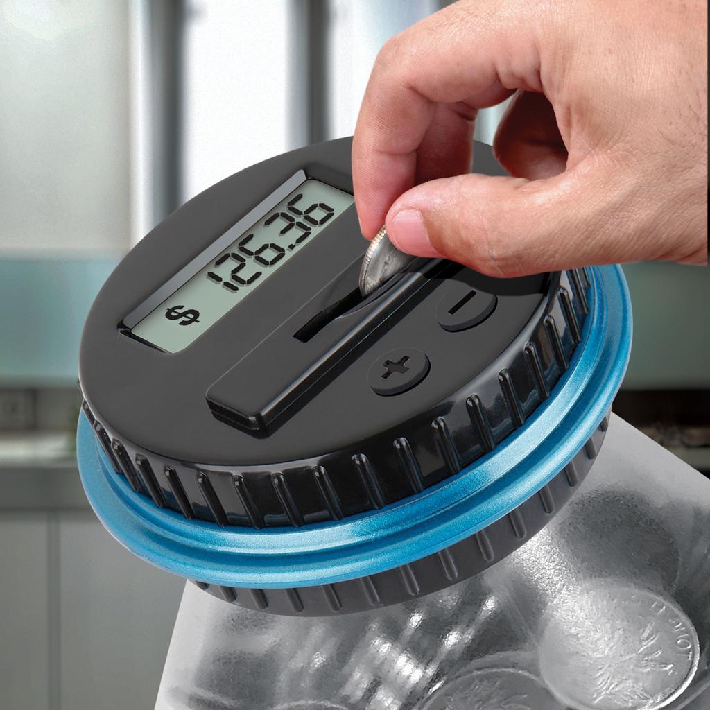 Creative Smart Counting Piggy Bank 1.8L Electronic Digital LCD Counting Coin Money Saving Box Jar Coins Storage Box for USD EURO