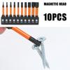 10Pcs H1.5-H8 Hex Allen Wrenches Drill Bit Set Allen Screwdriver Bit Hex Key Screwdriver Bit Set 1/4inch Maintenance Too
