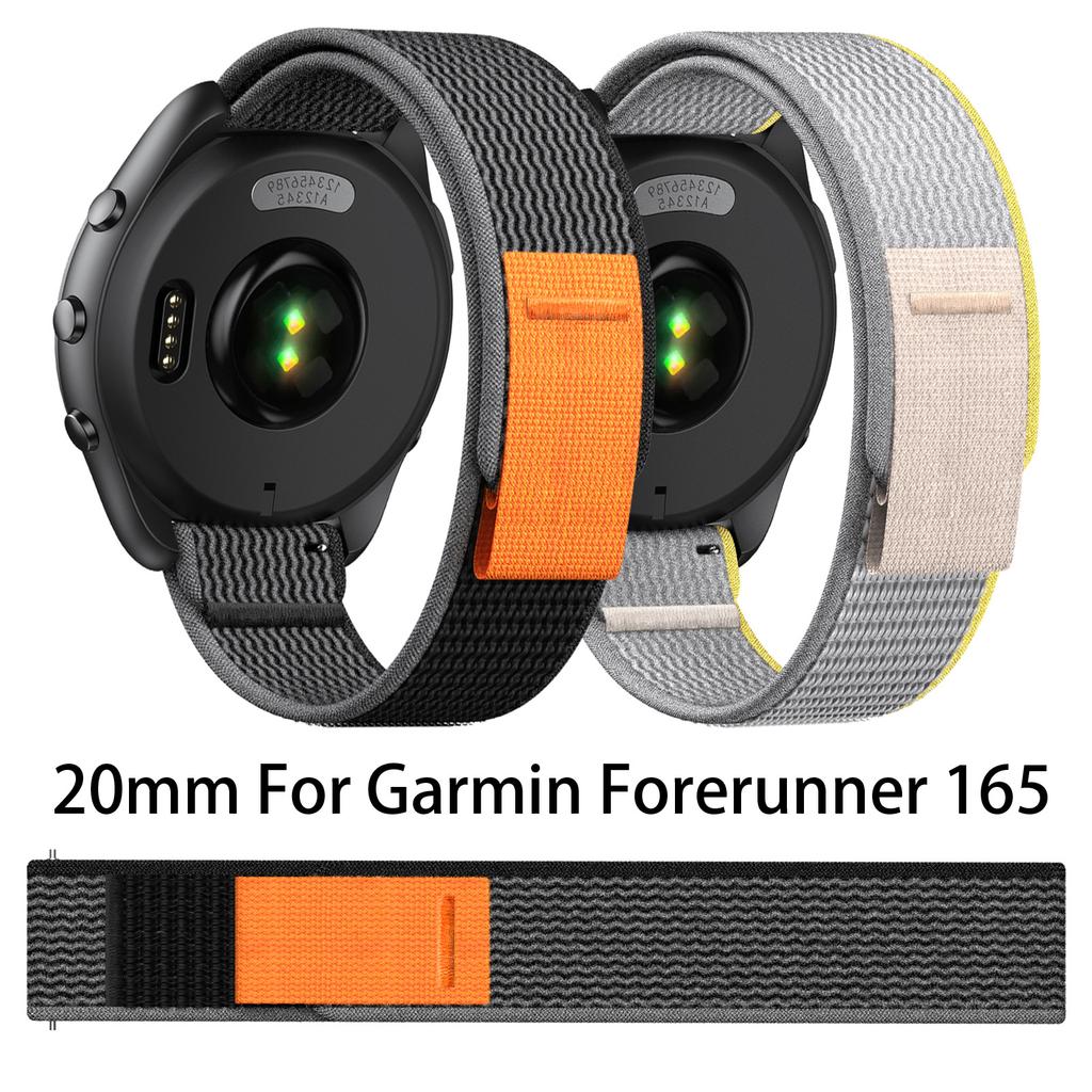 Bracelet en Nylon à Libération Rapide de 20 mm Pour Garmin Forerunner 165 Musique Pour Garmin Vivoactive 3 5 Venu SQ 2 Bracelets Montres