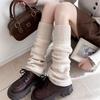 Thickened Warm Wool Light Gray Calf Socks Women'S Autumn And Winter Jk Smoke Gray Versatile Socks Cover Brown Slightly Pulled Leg Cover