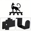 Bohemian Style Metal Cat Key Hook Wall Mount Key Holder Organizer For Home Office Decor