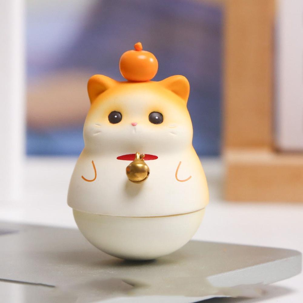Cartoon Cat Resin Ornament Shake Toys Cat Car Decorations Cat Swinging Doll  Home Decor