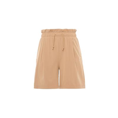 Solid Color Straight Leg Casual Shorts Women Shorts Brown DQ6173-258