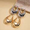 Glossy Oval Ear Buckles ins Simple Earrings Eco-Friendly Earrings