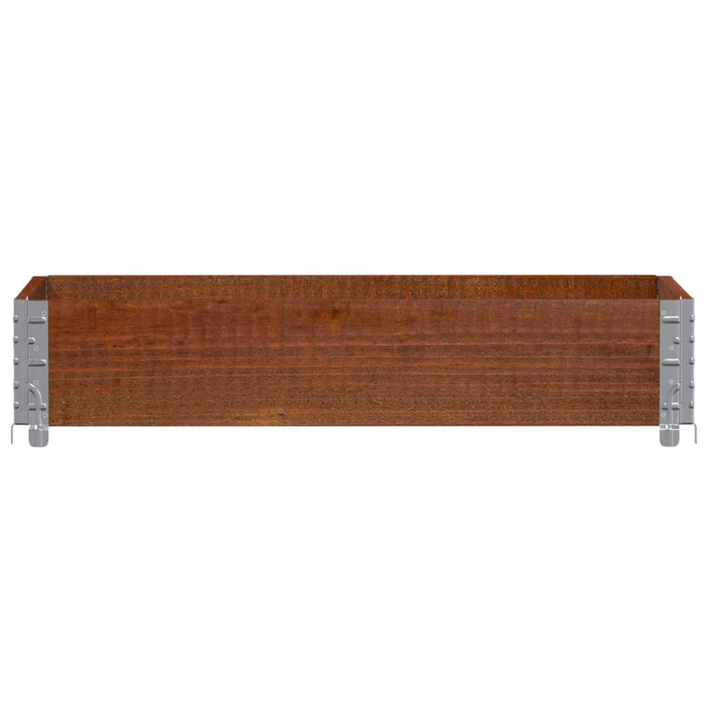 Vidaxl Pallet Extension, Brown, 100X50 Cm, Solid Pine Wood