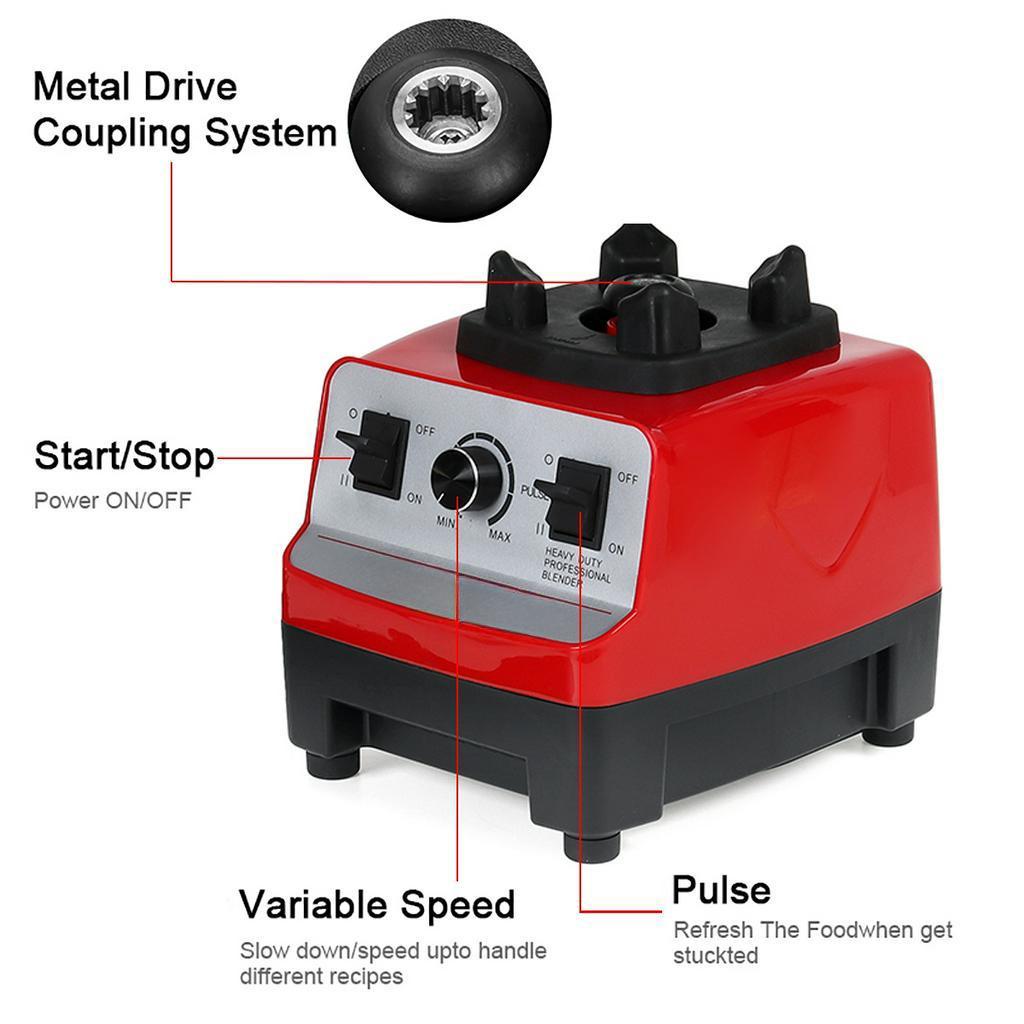 Frullatore Elettrico 7 Velocità Mixer Macchina da Caffè 2000ML Maker Spremiagrumi Potente Multi-funzione Spremiagrumi per Verdure e Frutta Lavabile 4500W