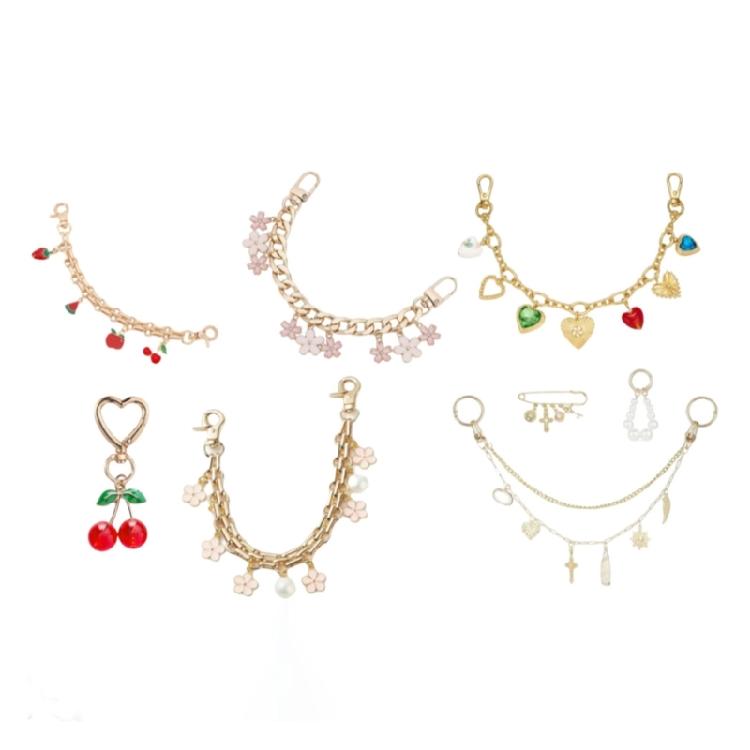 

Fashion Forward Alloy Keychain Bag Chain Accessory Set With Secure Clasp Lightweight Multifunctional Keyring Pendant 1