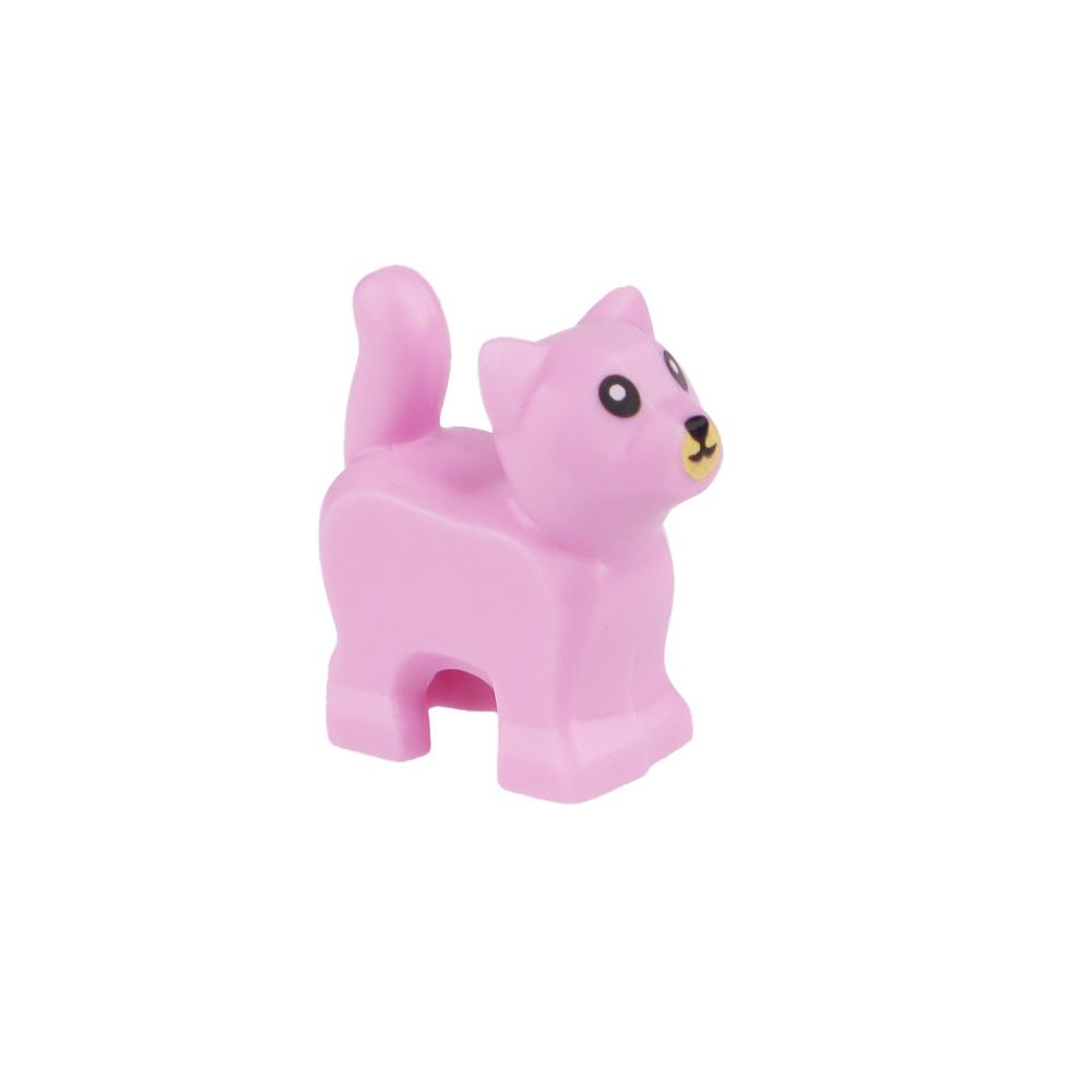 Bricks DIY Dog Wild Zoo Marine Animal Farm Animal Dinosaur World Building Blocks Building Blocks Assemble Cat Shark Penguin