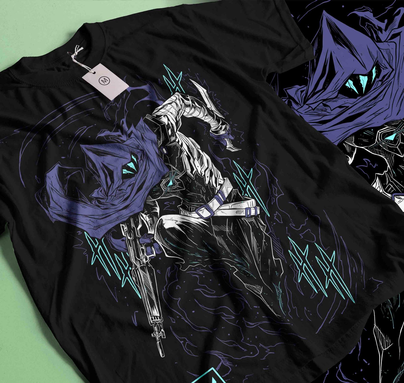 Omen Valorant Anime T-Shirt, Unisex Game Shirt 3XL