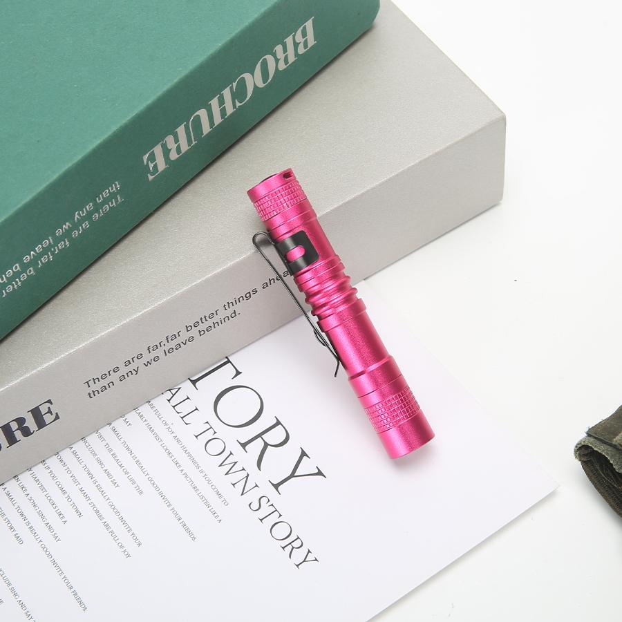 Mini Portable LED Pen Light With Clip Ultra Bright High Lumens Pocket Handheld Flashlight Torch For Camping Outdoor Emergency