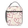 Love Pattern Insulated Lunch Bag for Kids School Cooler Thermal Food Box Tote Leakproof Lunch Boxes Container