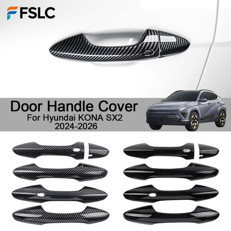 Car Decoration Door Handle Cover For Hyundai KONA SX2 2024-2026 Cars Accessories Upgrade Styling Modify A Car