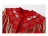 Winter 2026 Red High-End Double-Sided Wool Coat and Skirt Suit for Women, Chinese Style - NY033.