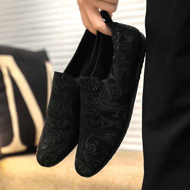 

YRZL Мужские лоферы повседневные кожаные туфли слипоны дышащие мокасины легкие противоскользящие туфли для ходьбы для мужчин уличные лоферы 39