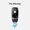 4 Tasten Auto Fernbedienung Schlüsselgehäuse Fob Abdeckung Schale für Mercedes Benz W205 W213 W222 X167 W177 A C E S G Klasse GLC CLA Schlüssel Schutz