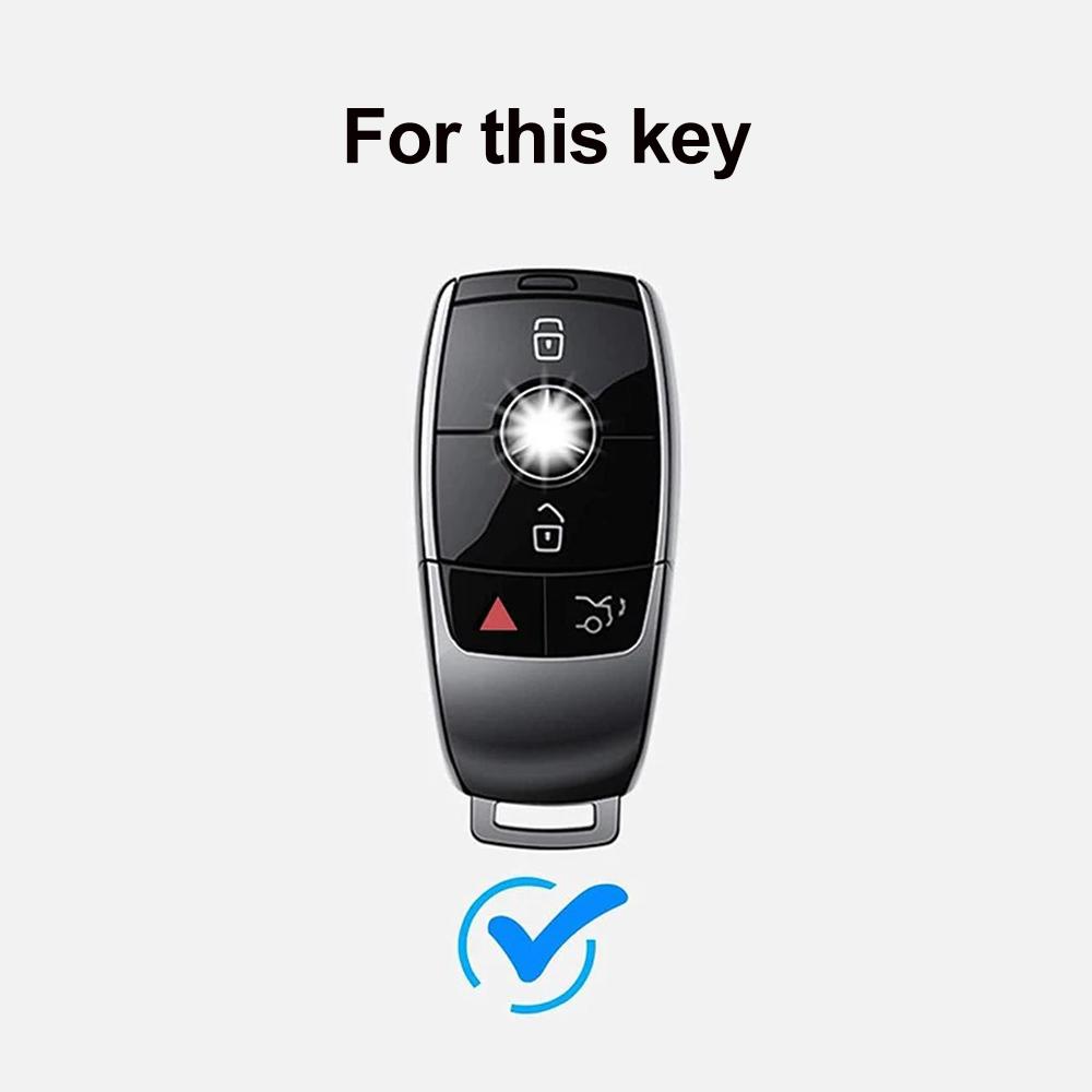 4 Tasten Auto Fernbedienung Schlüsselgehäuse Fob Abdeckung Schale für Mercedes Benz W205 W213 W222 X167 W177 A C E S G Klasse GLC CLA Schlüssel Schutz