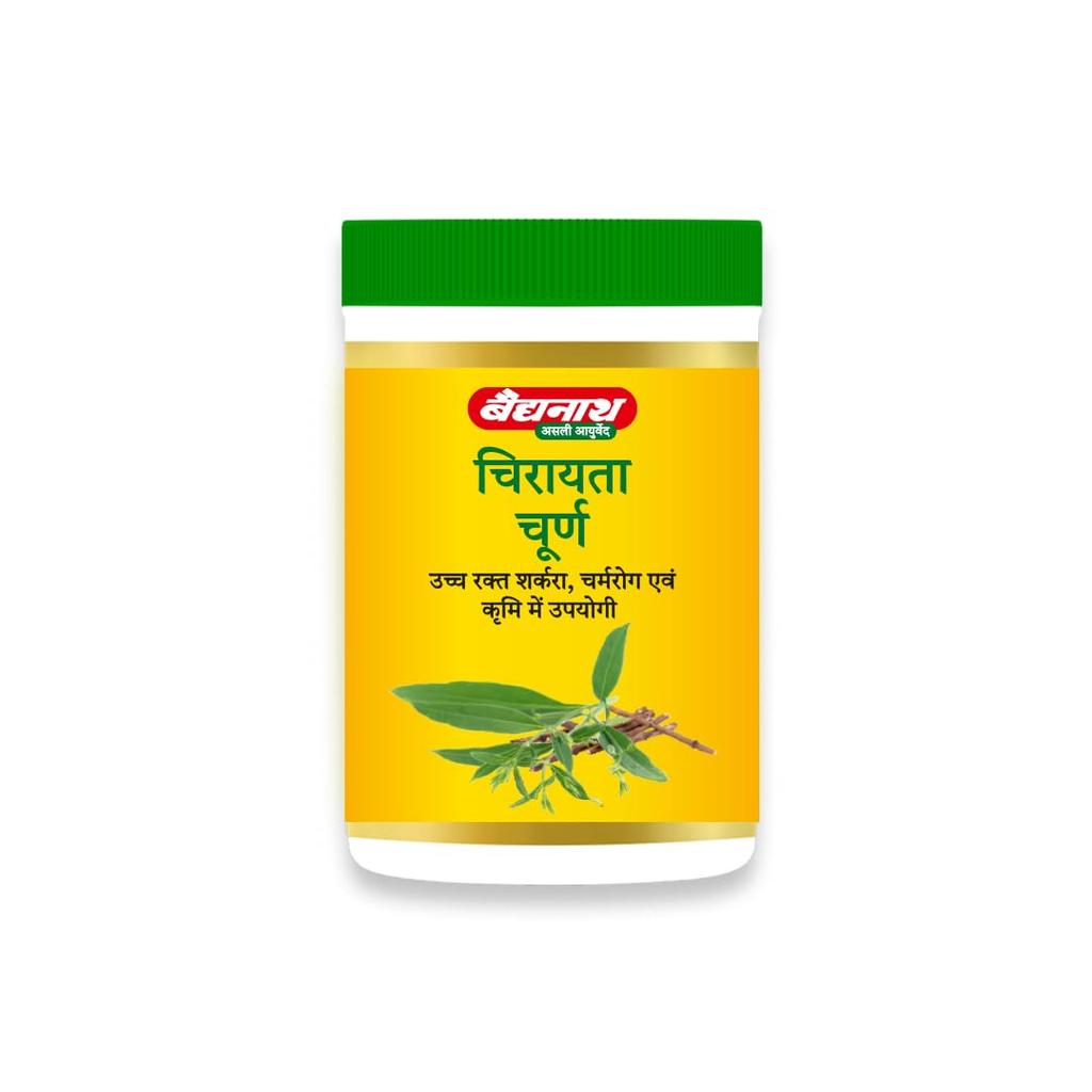 Baidyanath Chirayata Churna 100 g – Traditional Ayurvedic Powder for Digestion Support and Skin Wellness