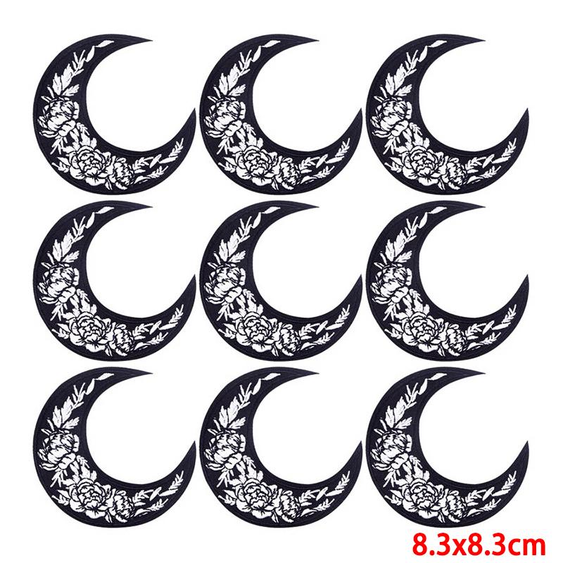 10 Pcs/lot Wholesale Embroidery Patch Iron On Patches For Clothing Patches On Clothes Jackets Decor Applique Sew Supplies