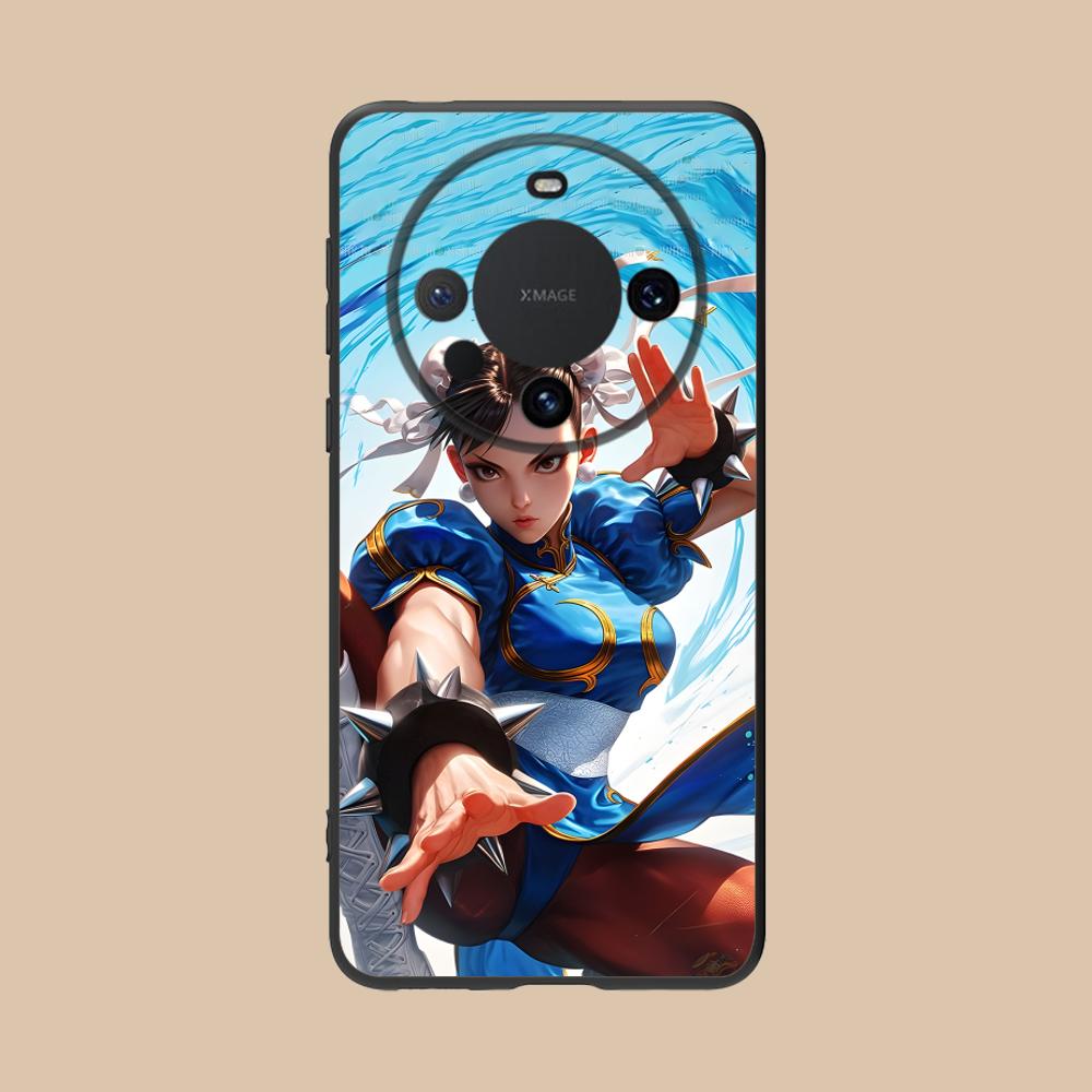 Street Fighter Chunli Phone Case for Huawei Mate 60 50 40 30 20 10 Pro Plus Lite E 5G Colorful Printing Cover Cover Luxury