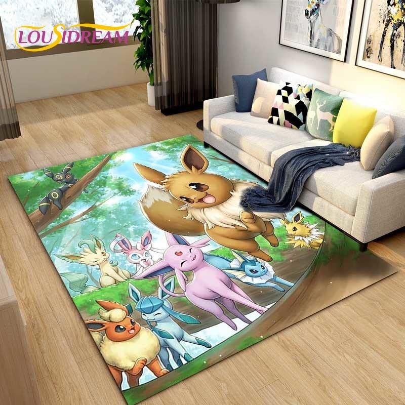 Japanese Anime Cartoon Cute Area Rug,Carpet Rug for Living Room Children's Bedroom Sofa Decoration,Kids Play Non-Slip Floor Mat