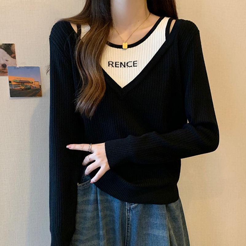 

Plus Size Women s Slimming Striped Knitted Long Sleeve Shirt with Belly Coverage 4XL (180-200 Jin)