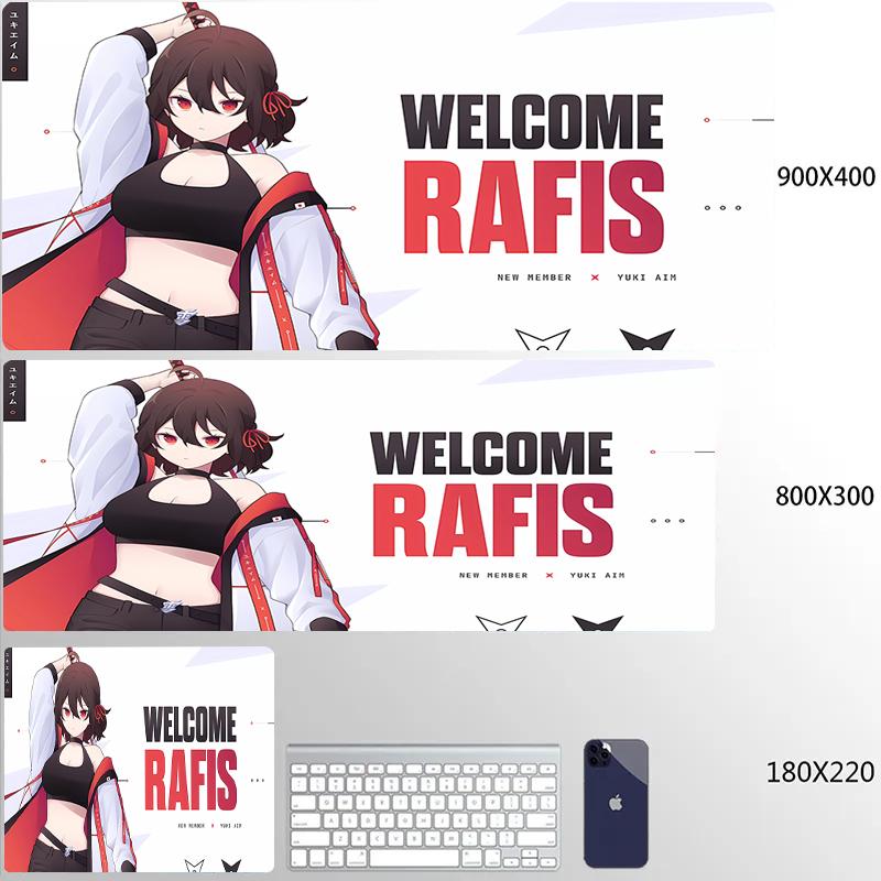 Anime Mauspade Yuki Aim Mauspade HD Druck Großes Gaming-Mauspad Spielzubehör Computertastatur Schreibtischmatte XL Gamer-Mauspad