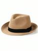Męski Kapelusz Panama z Czarną Wplecioną Wstążką Kapelusz Przeciwsłoneczny Plażowy Fedora