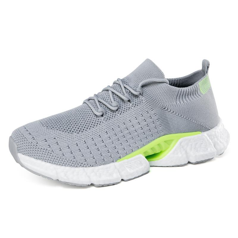 2024 sports shoes men's breathable flying woven trendy shoes women's versatile fashion and lightweight couple casual running shoes spot