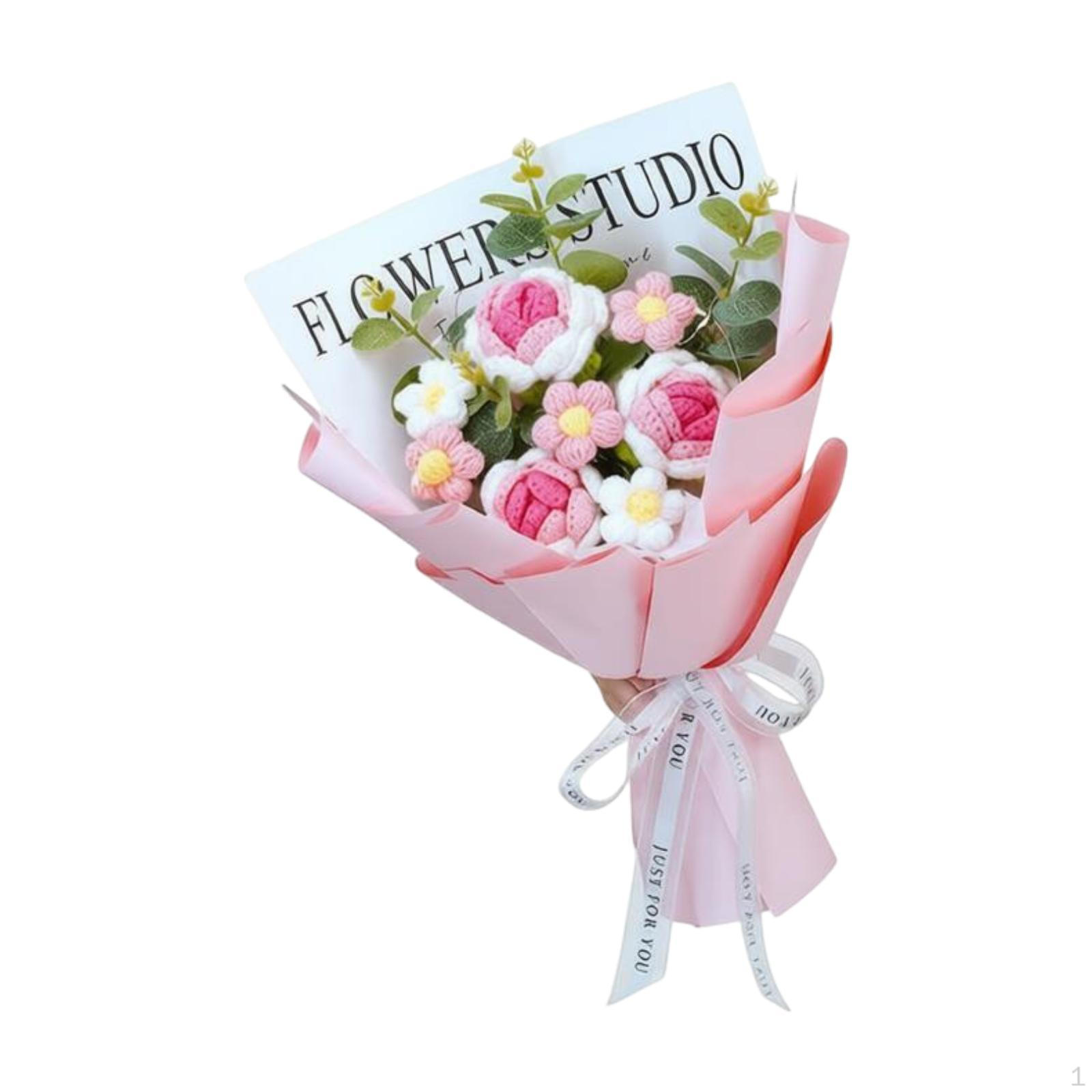 Bouquet of Flowers, Gift for Mother s Day Decor, Floral Valentine s Day, розовый