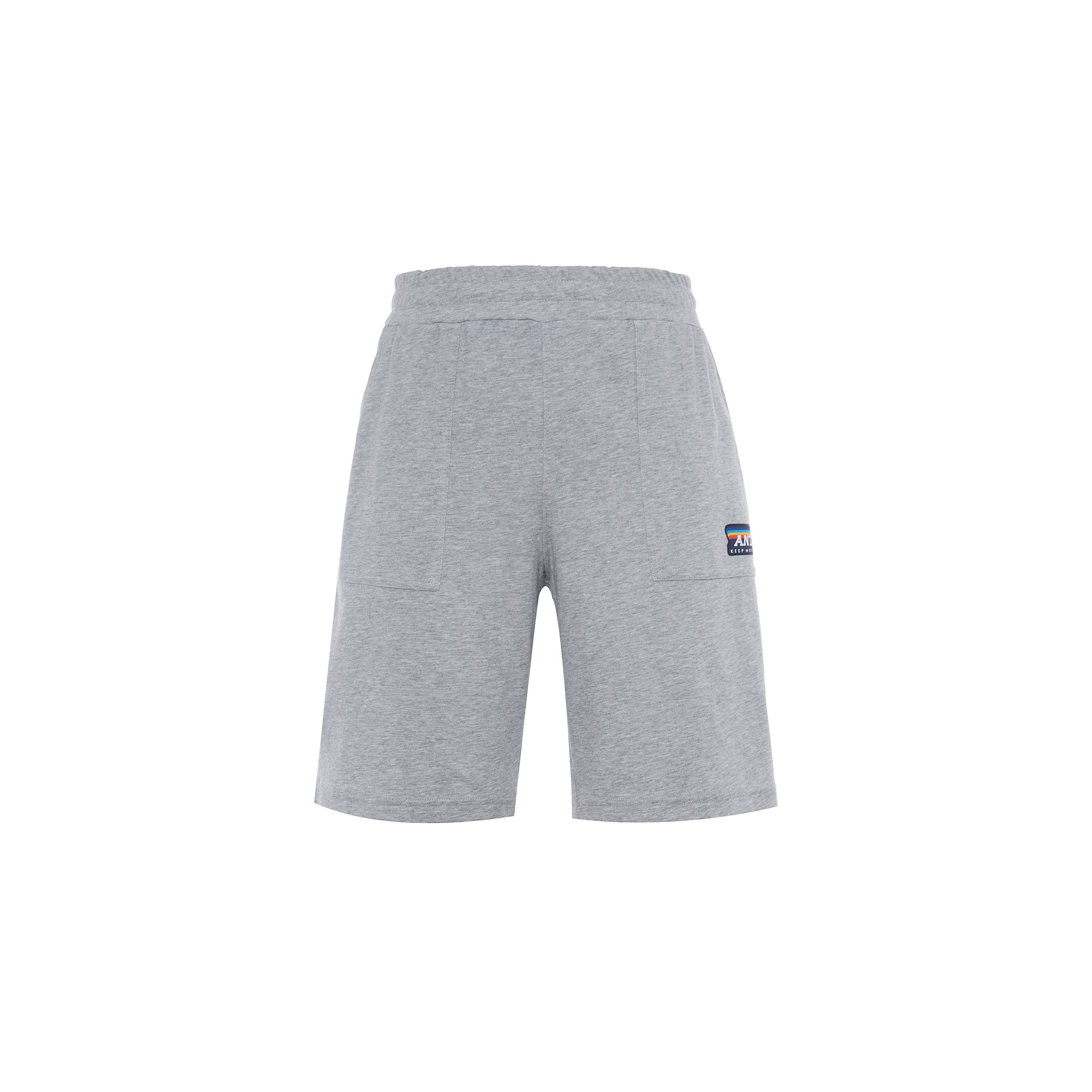 

Anta Life Series однотонные вязаные повседневные шорты мужские серые 152328301-1 XL