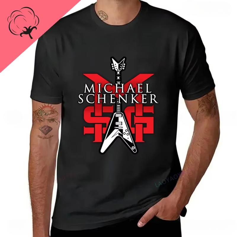 Casual Classic Harajuku Michael Schenker Msg Band Logo Graphic T Shirts 100%Cotton Unisex Shirt Loose Short Sleeve O-neck S-6XL