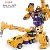 Jinjiang New Transformation Toys Boy Anime Devastator Movie Action Figure Model Car Robot Engineering Vehicle Kids Gift 6 in 1 Poseable Articulated