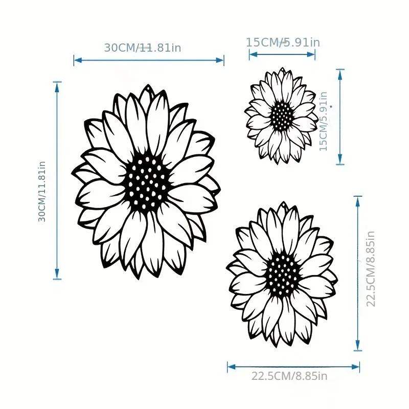 

Потрясающий элегантный кулон в виде силуэта подсолнуха из 3 предметов! Металлические настенные украшения для домашнего декора. Идеально подходит для украшения стен в спальне. чёрный