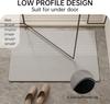 Rubber Non-Slip Quick Dry Absorbent Thin Bathroom Rugs Fit Under Door Bathroom Floor Mats-Shower Rug for In Front of Bathtub, Sink