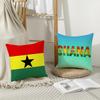 Ghana Gha Flag Cushion Cover Eco-Friendly Odorless Healthy Pillowcase Soft & Comfortable Kid-Safe No Filling