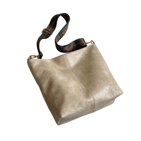 Сумка через плечо с регулируемым широким плечевым ремнем Большая вместительная сумка на плечо Планшеты Кошельки Бутылки с водой Ежедневная сумка бежевый