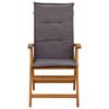 Garden Lounge Chairs 6 Pcs Natural Solid Acacia Wood