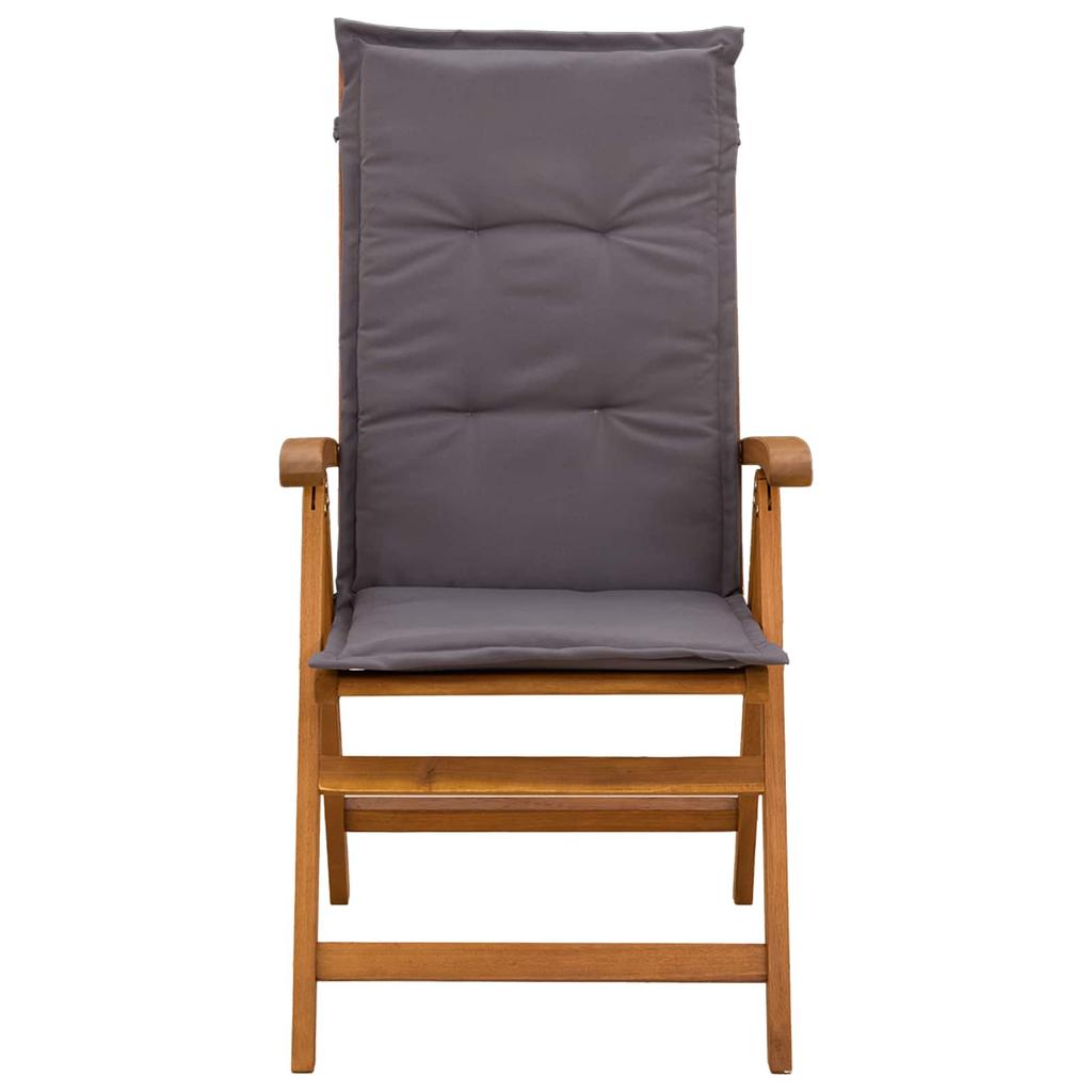 Garden Lounge Chairs 6 Pcs Natural Solid Acacia Wood