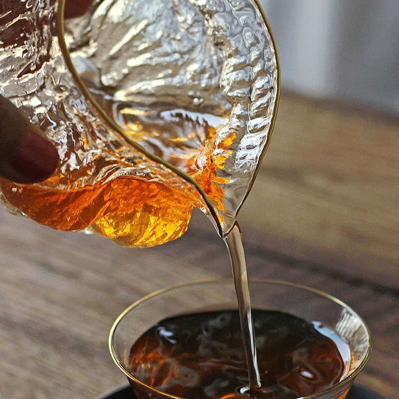 Hammered Glass Tea Fairness Cup Set