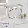 Elegant Brushed Towel Holder Rack For Small Space 180 Degrees Rotate Function 304 Stainless Steel