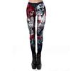 New retro skull print halloween leggings for women